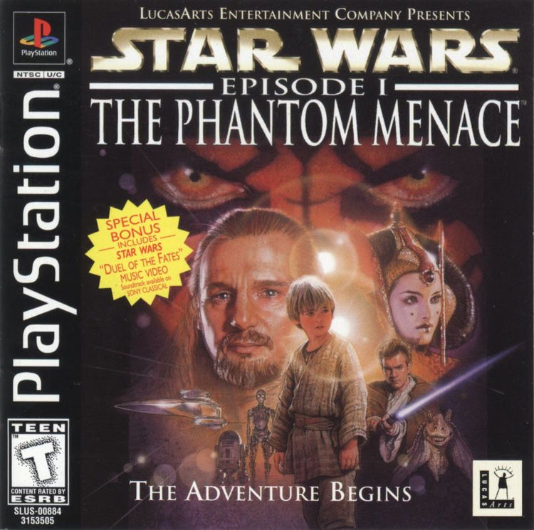 Star Wars Phantom Menace - PS1 Game