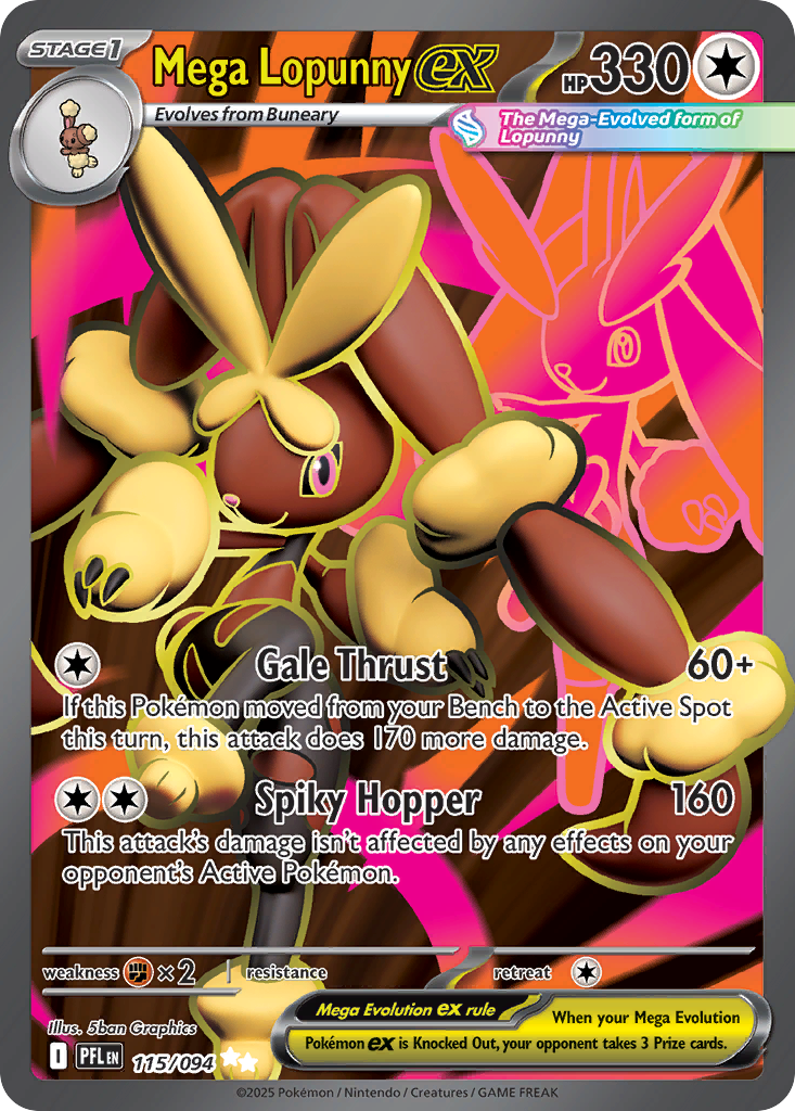 Mega Lopunny ex (115/94) - Phantasmal Flames