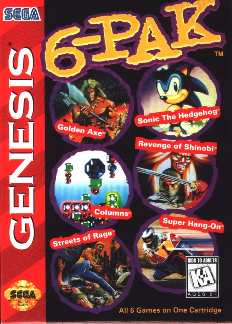 6-Pak - Sega Genesis Game