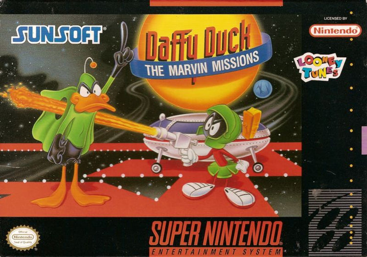 Daffy Duck Marvin Missions - SNES Game