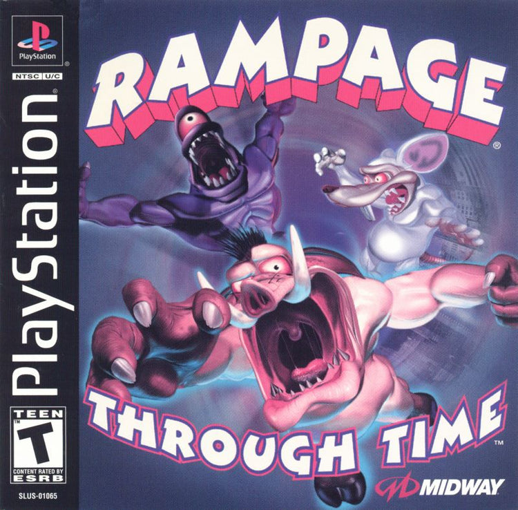 Rampage Through Time - PS1 Game