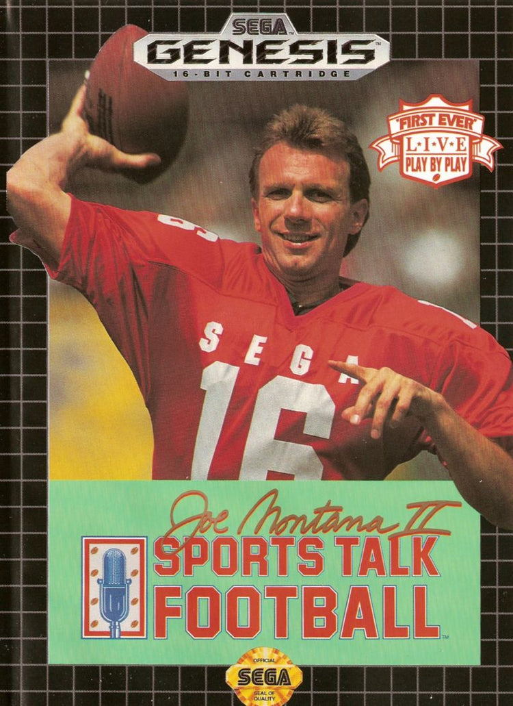 Joe Montana II Sports Talk Football - Sega Genesis Game