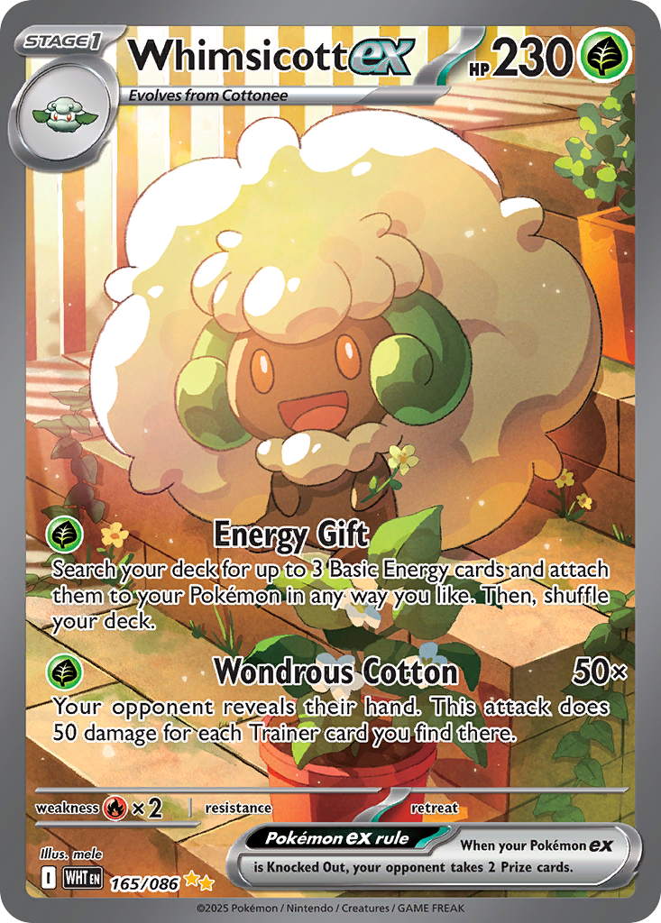 Whimsicott ex (165/86) - White Flare