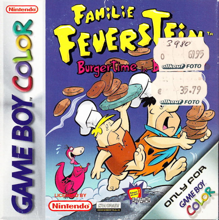 The Flintstones Burgertime in Bedrock - Gameboy Color Game