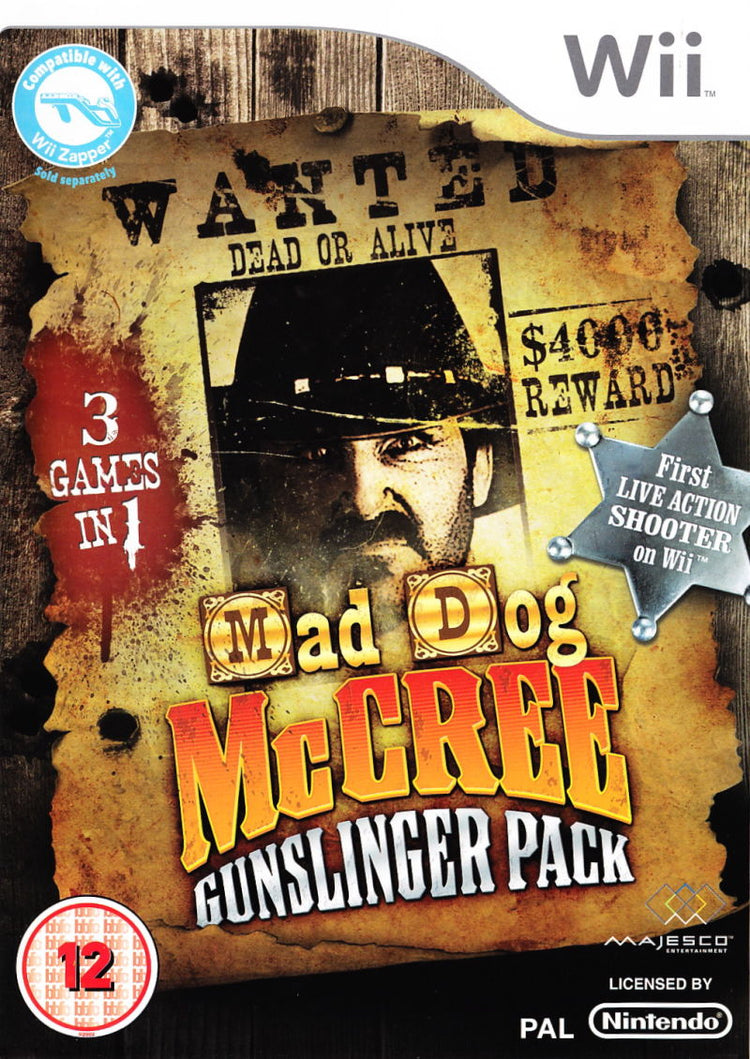 Mad Dog McCree: Gunslinger Pack - Wii Game