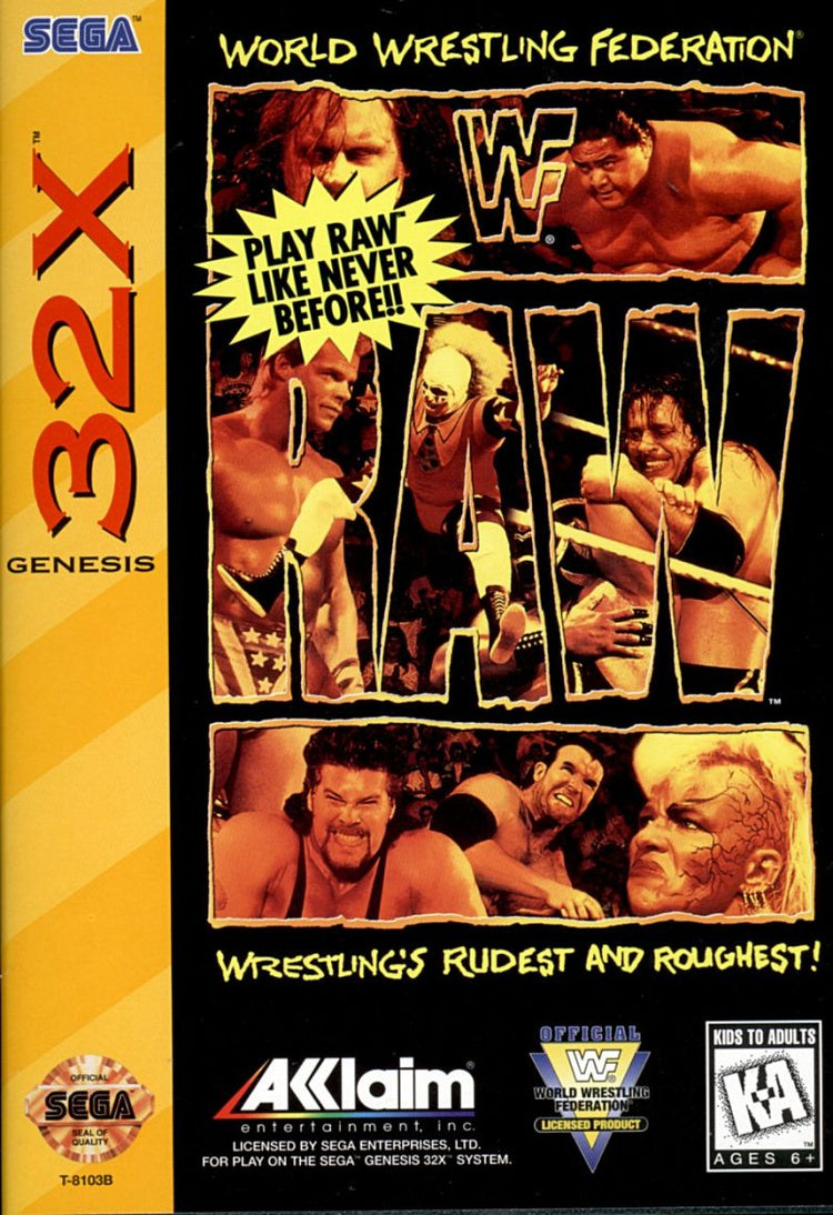 WWF Raw - Sega 32X Game