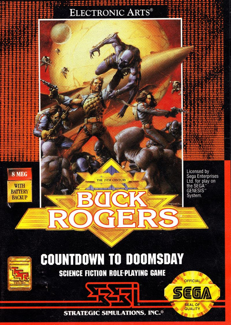 Buck Rogers Countdown to Doomsday - Sega Genesis Game