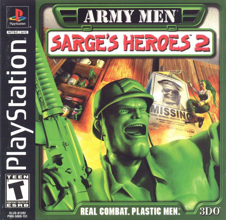 Army Men Sarge's Heroes 2 - PS1 Game