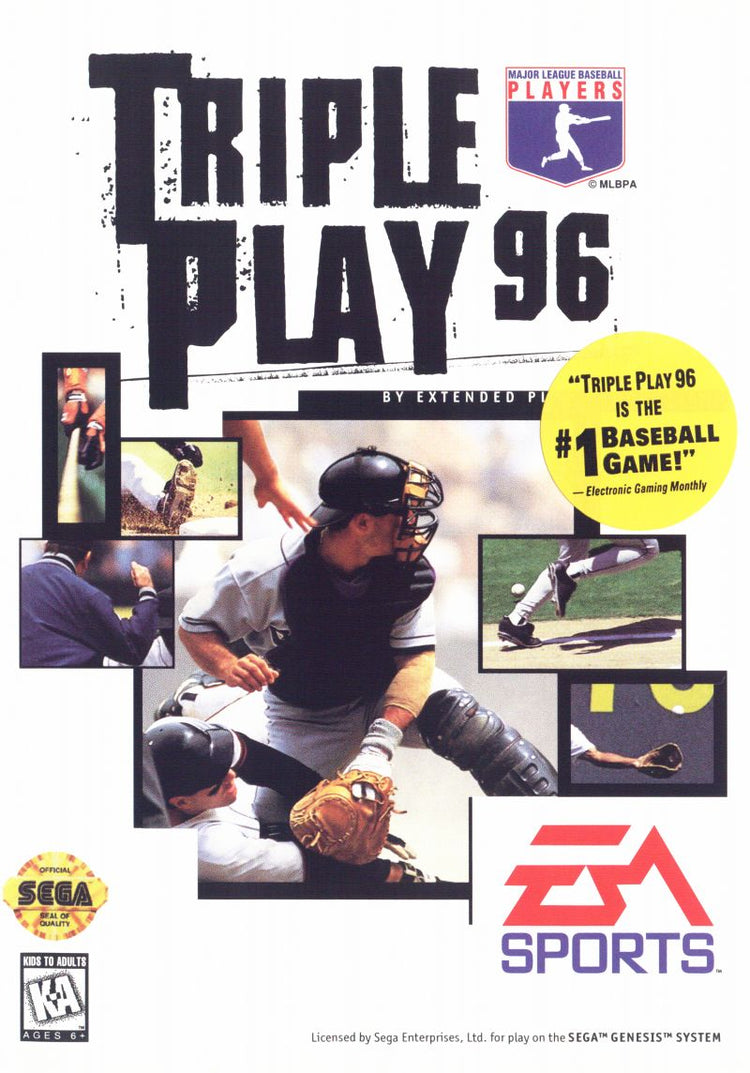 Triple Play 96 - Sega Genesis Game
