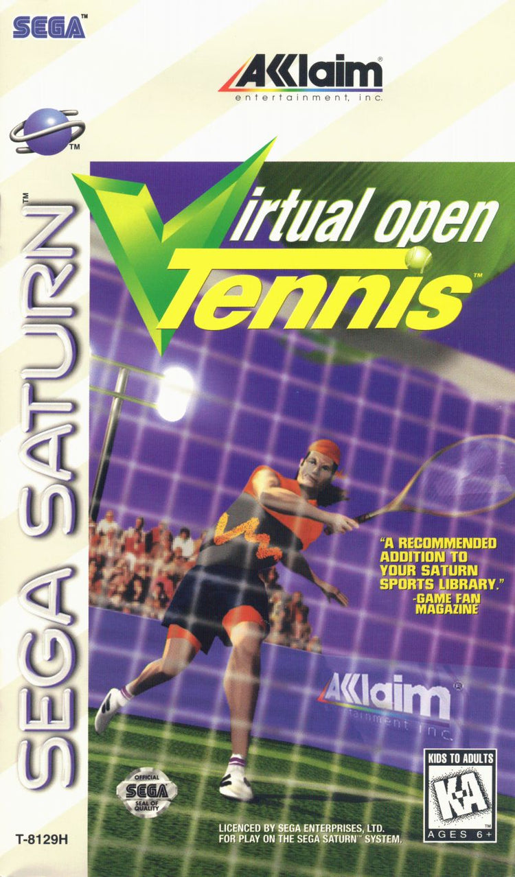 Virtual Open Tennis - Sega Saturn Game
