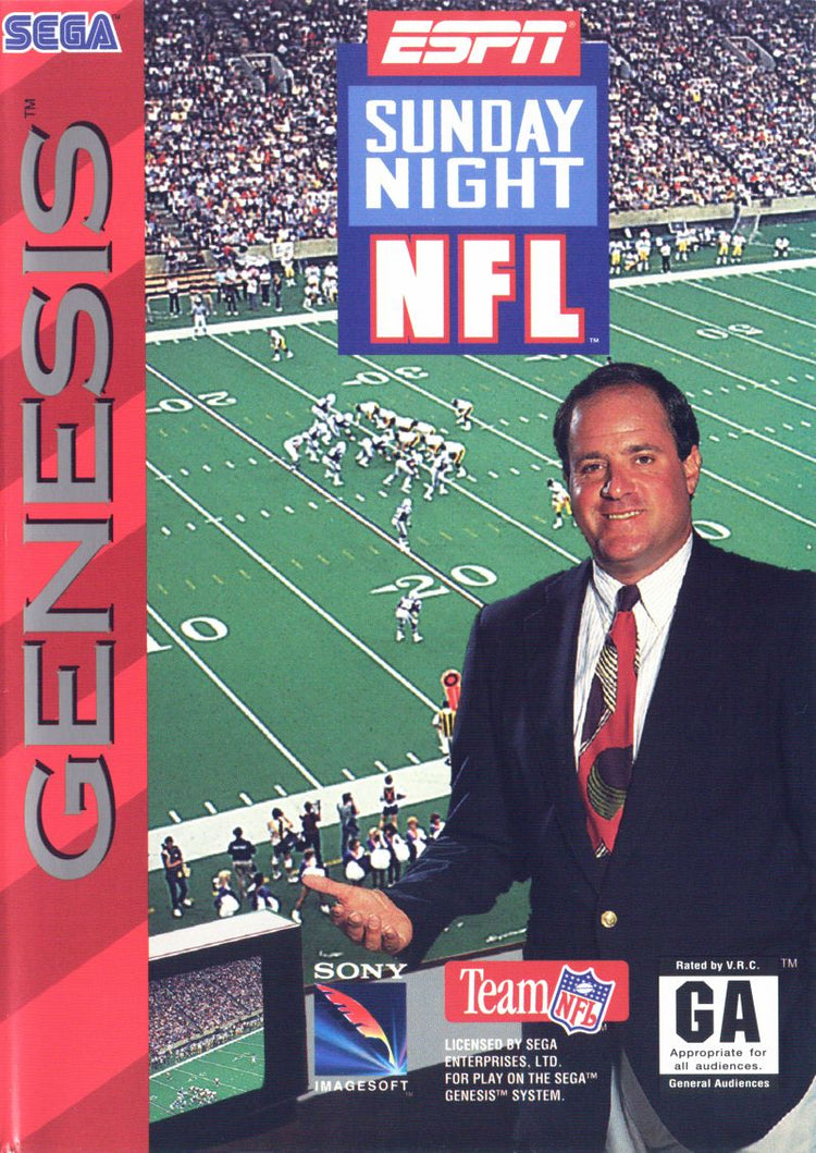 ESPN Sunday Night NFL - Sega Genesis Game