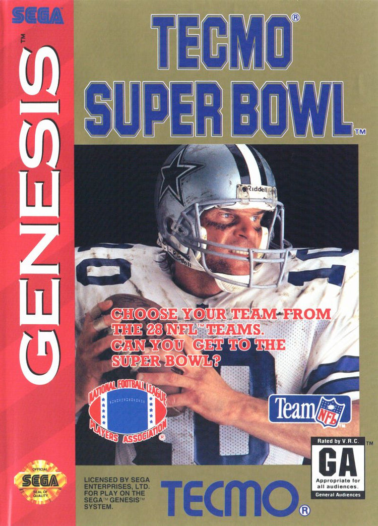 Tecmo Super Bowl - Sega Genesis Game