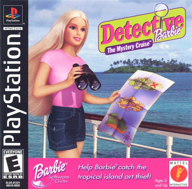 Detective Barbie The Mystery Cruise - PS1 Game