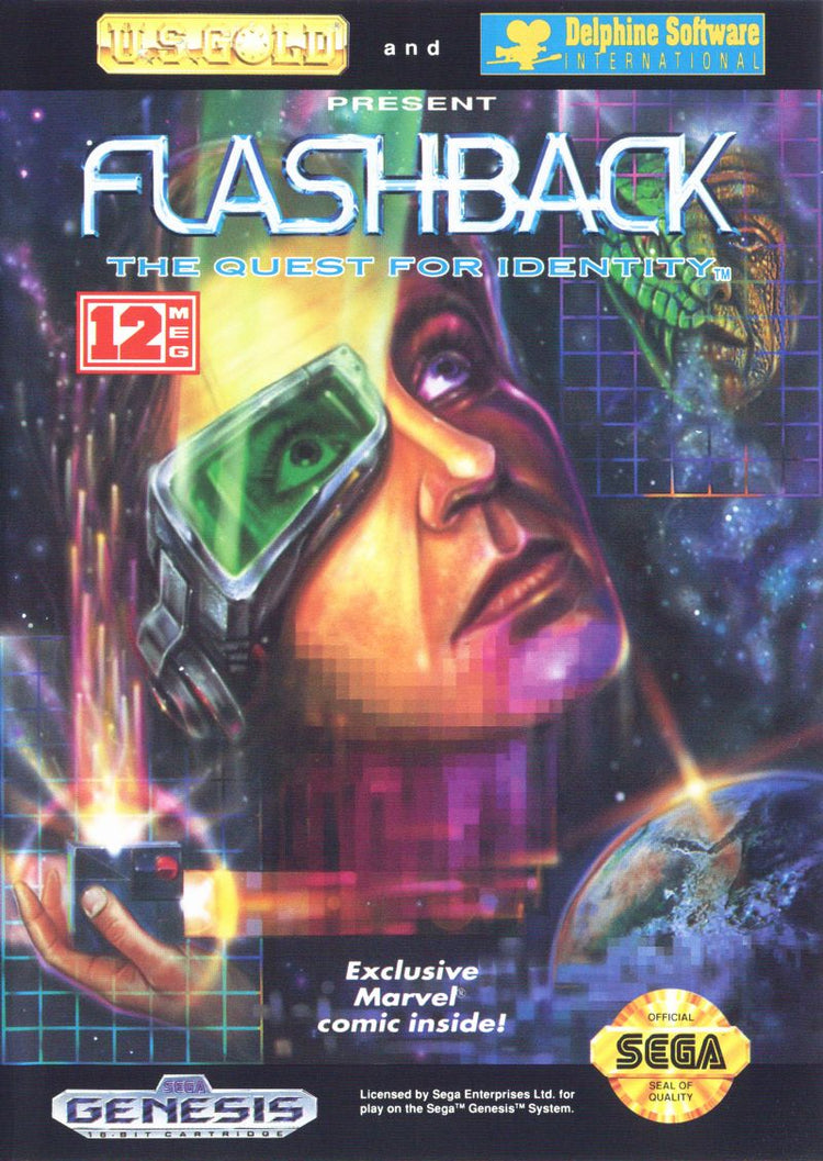 Flashback The Quest for Identity - Sega Genesis Game