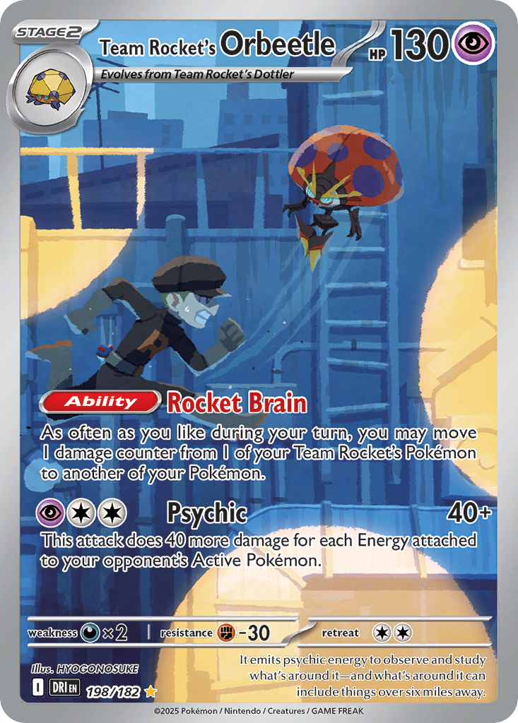 Team Rocket's Orbeetle (198/182) - Destined Rivals