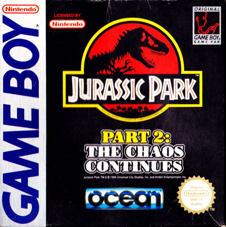 Jurassic Park 2 The Chaos Continues - Gameboy Game