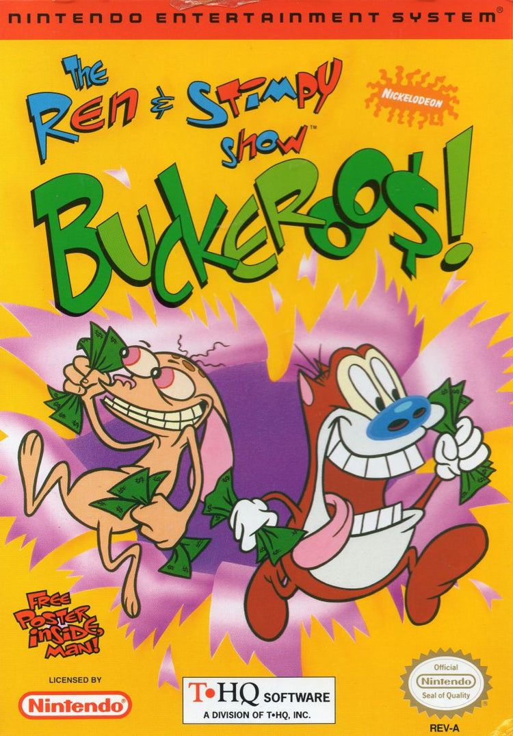 The Ren and Stimpy Show Buckeroos - NES Game