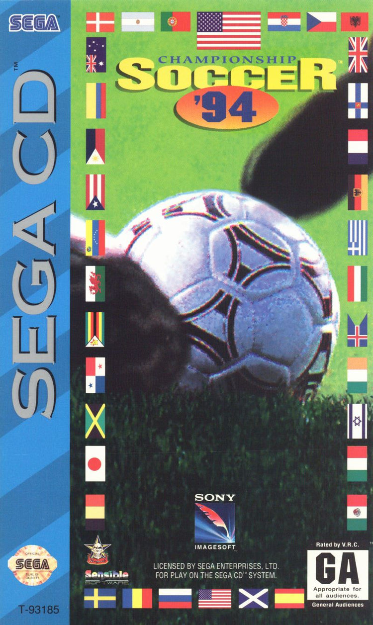 Championship Soccer '94 - Sega CD Game