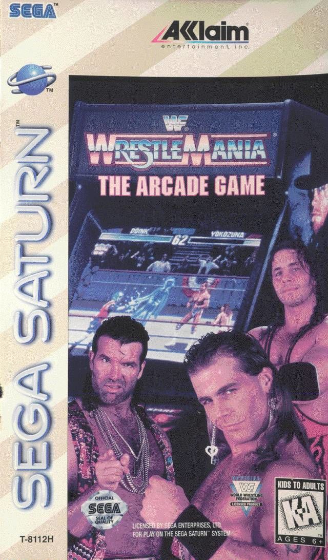 WWF Wrestlemania The Arcade Game - Sega Saturn Game