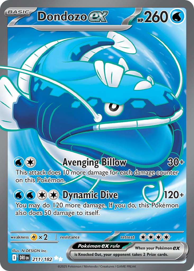 Dondozo ex (211/182) - Destined Rivals
