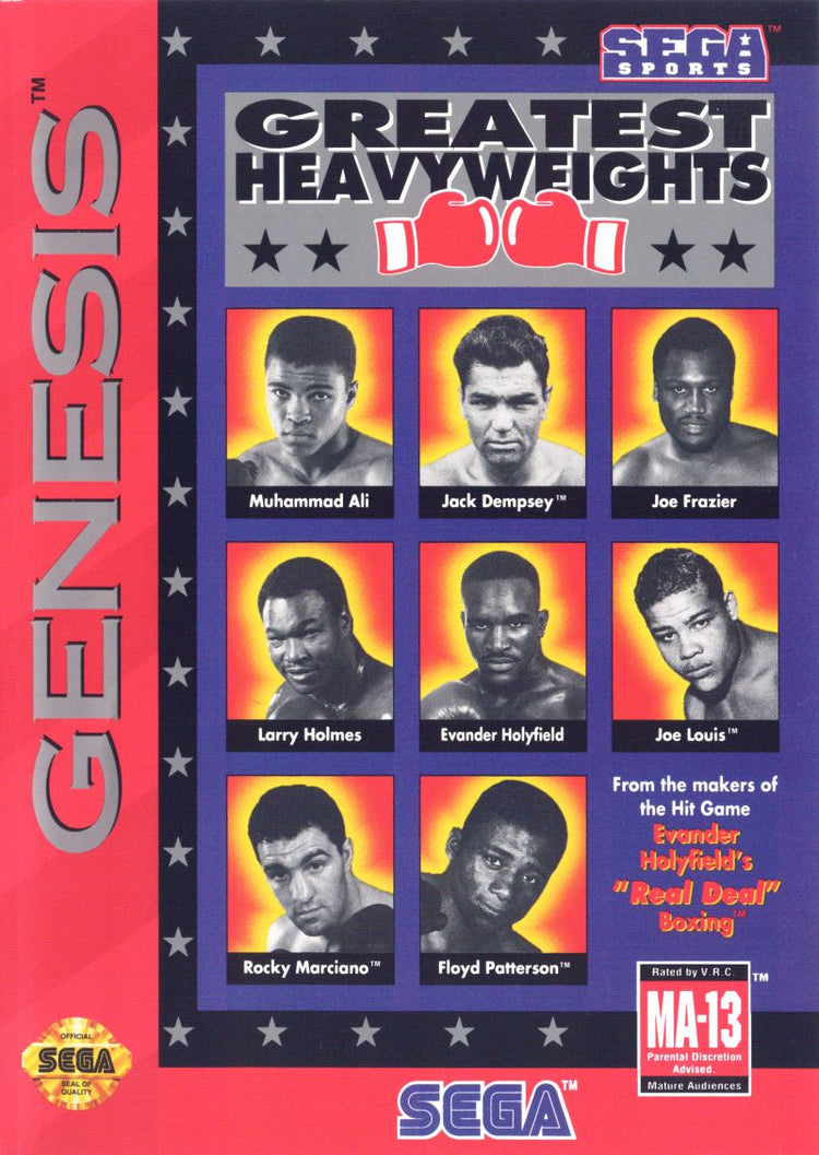 Greatest Heavyweights - Sega Genesis Game