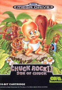 Chuck Rock II Son of Chuck - Sega Genesis Game
