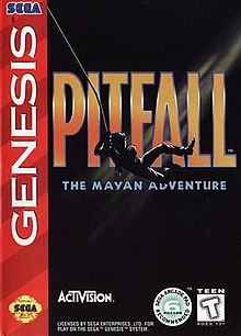 Pitfall Mayan Adventure - Sega Genesis Game