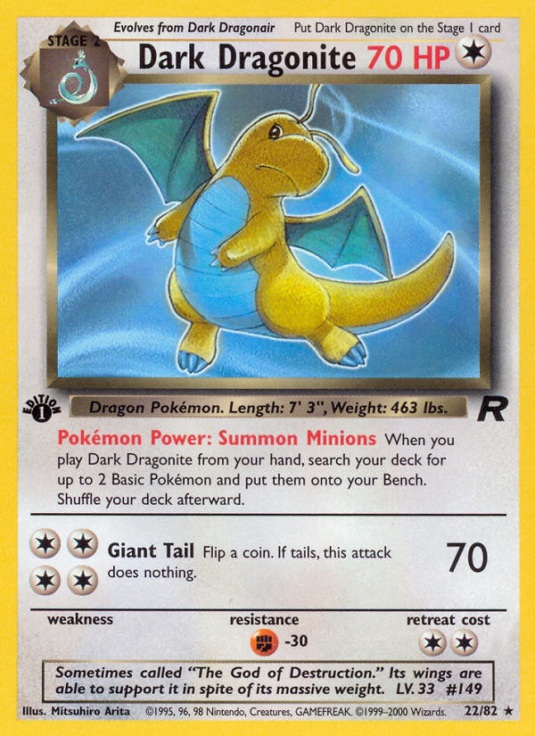 Dark Dragonite (22/82) - Team Rocket