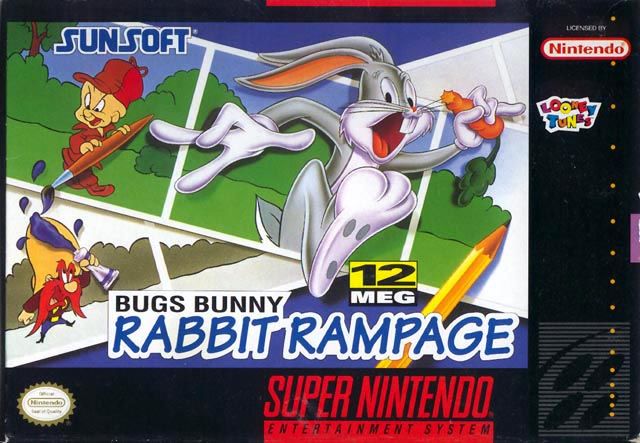 Bugs Bunny Rabbit Rampage - SNES Game