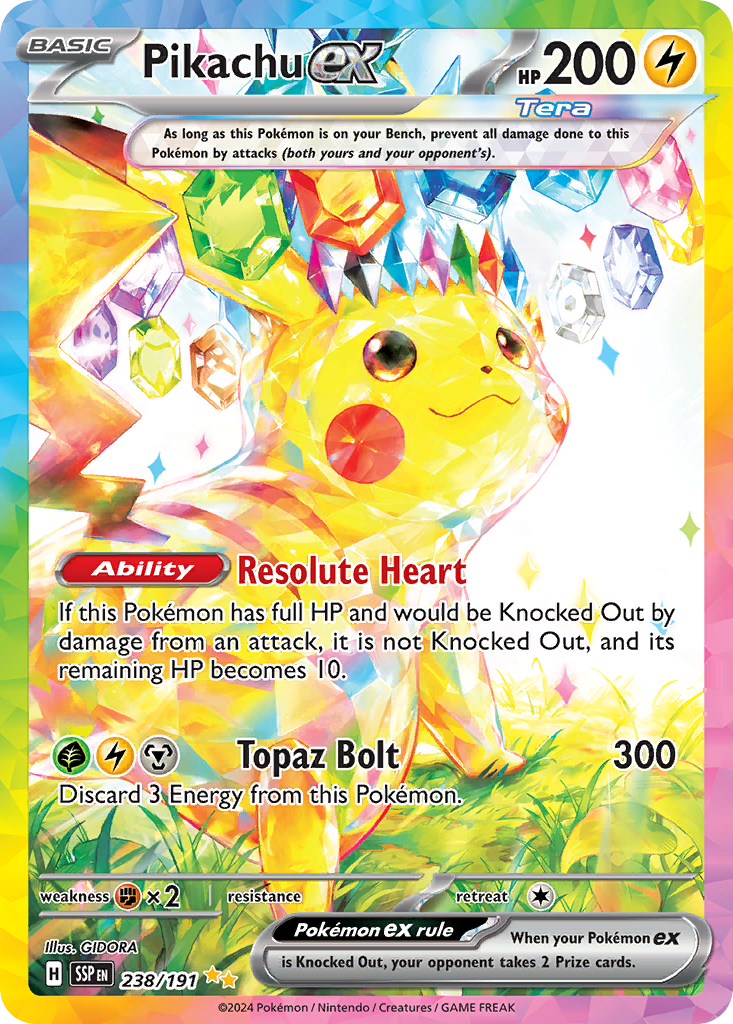 Pikachu ex (238/191) - Surging Sparks