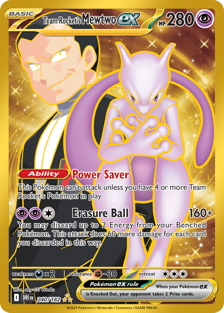 Team Rocket's Mewtwo ex (240/182) - Destined Rivals