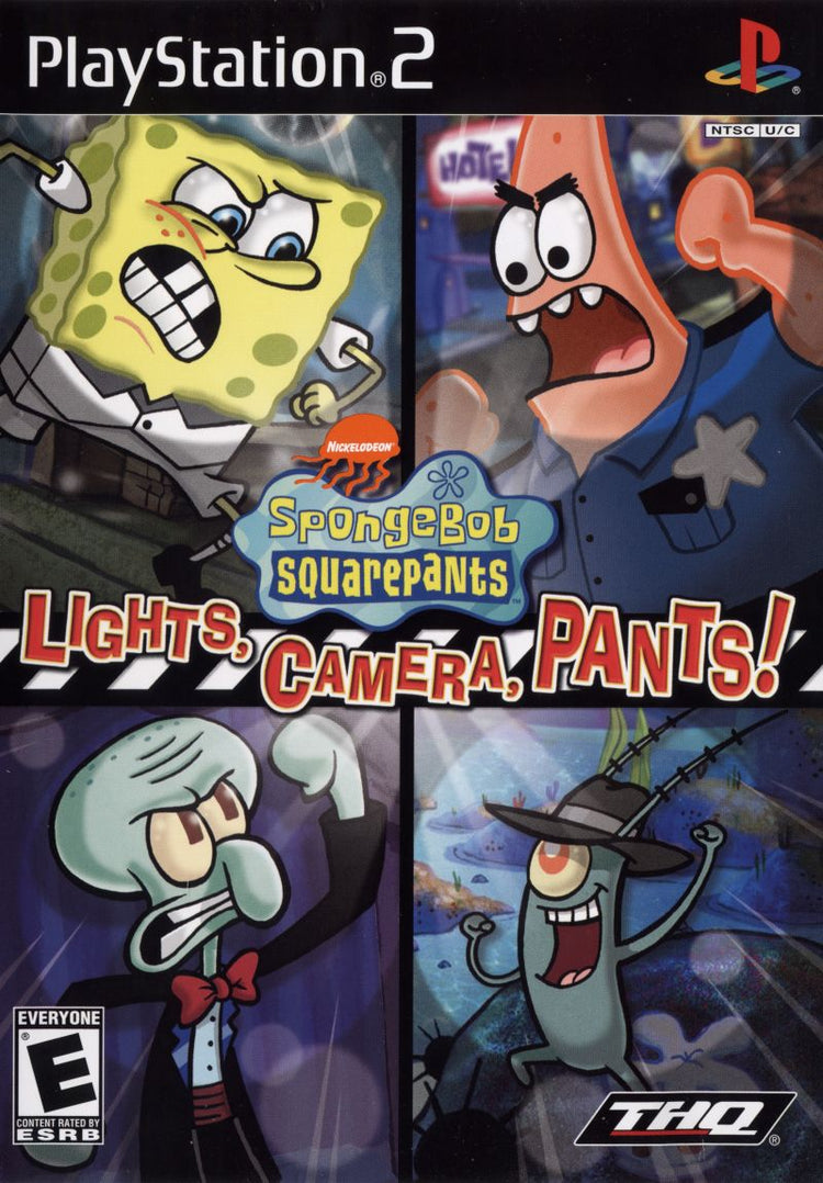 SpongeBob SquarePants Lights Camera Pants - PS2 Game