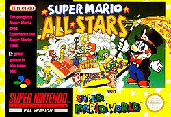 Super Mario All-stars and Super Mario World - SNES Game