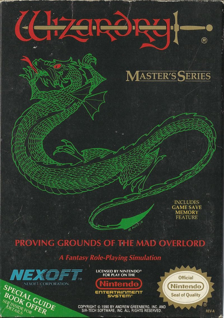 Wizardry: Proving Grounds of the Mad Overlord - NES Game