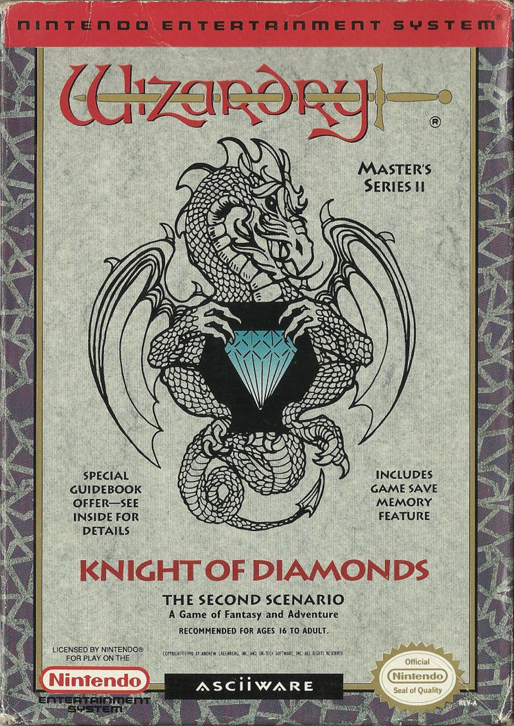 Wizardry: Knight of Diamonds Second Scenario - NES Game