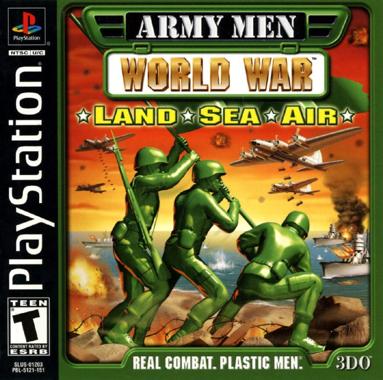 Army Men World War Land Sea Air - PS1 Game