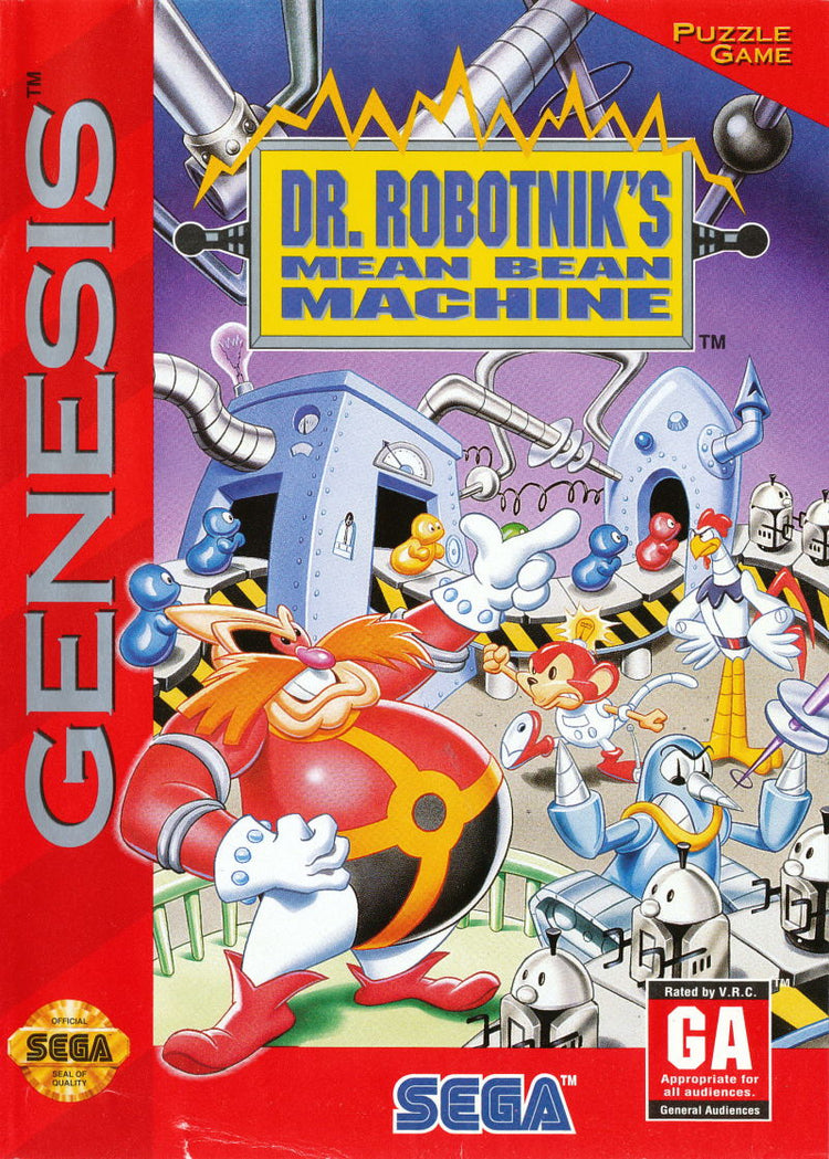Dr Robotnik's Mean Bean Machine - Sega Genesis Game