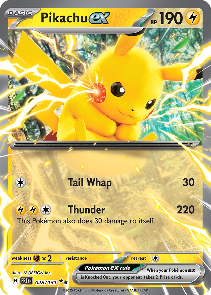 Pikachu ex (28/131) - Prismatic Evolutions