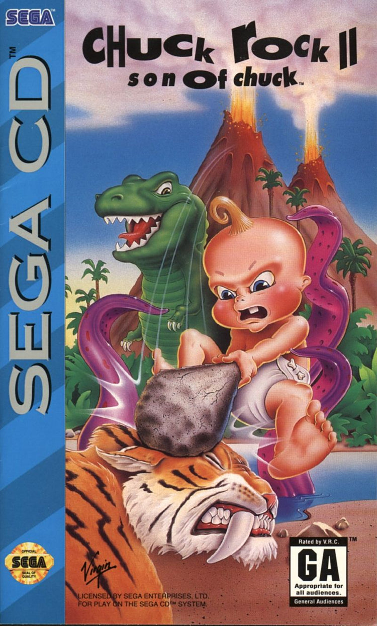 Chuck Rock II Son of Chuck - Sega CD Game