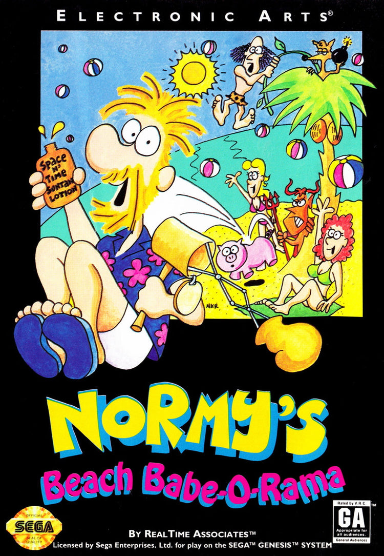 Normy's Beach Babe-O-Rama - Sega Genesis Game