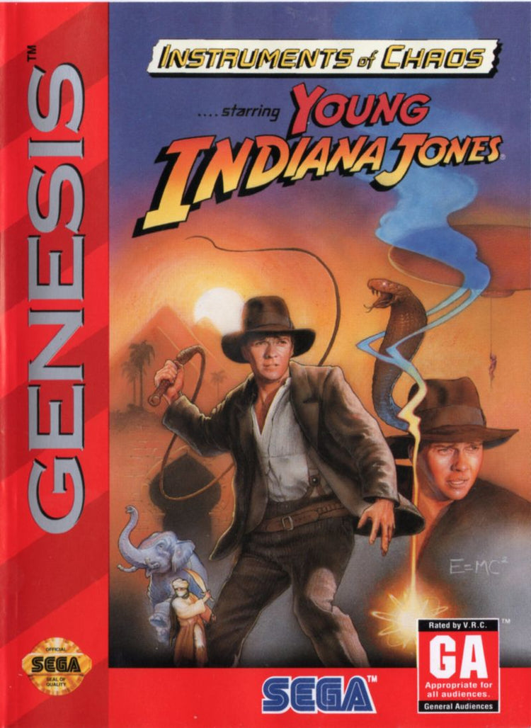 Instruments of Chaos Starring Young Indiana Jones - Sega Genesis Game