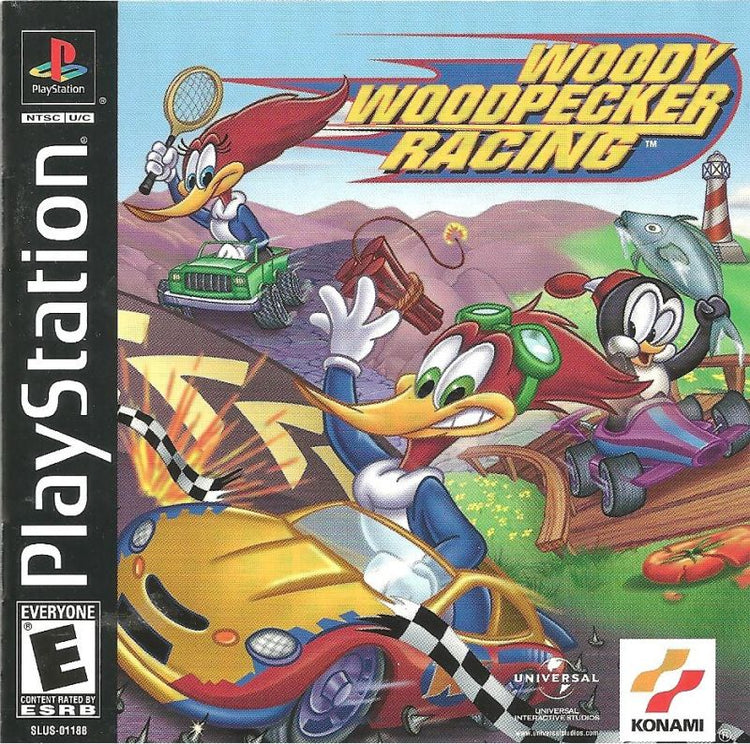Woody Woodpecker Racing - PS1 Game
