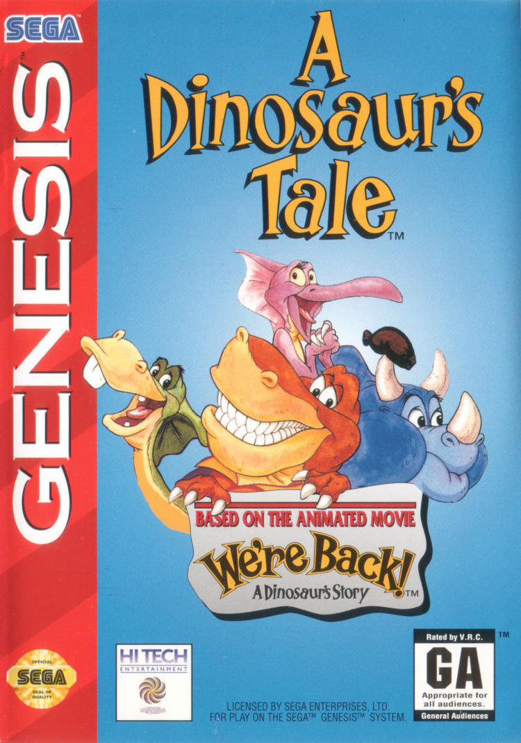 A Dinosaur's Tale - Sega Genesis Game