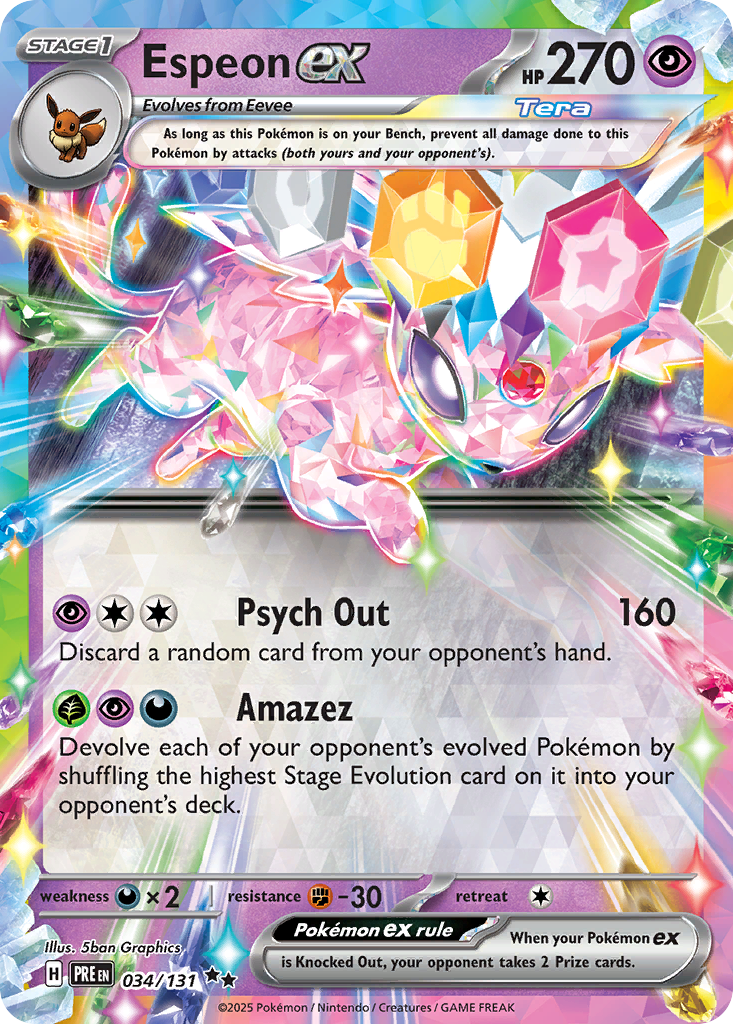 Espeon ex (34/131) - Prismatic Evolutions