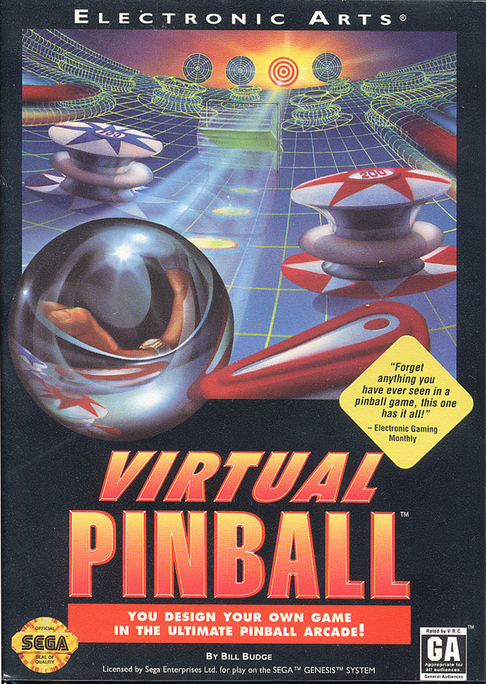 Virtual Pinball - Sega Genesis Game