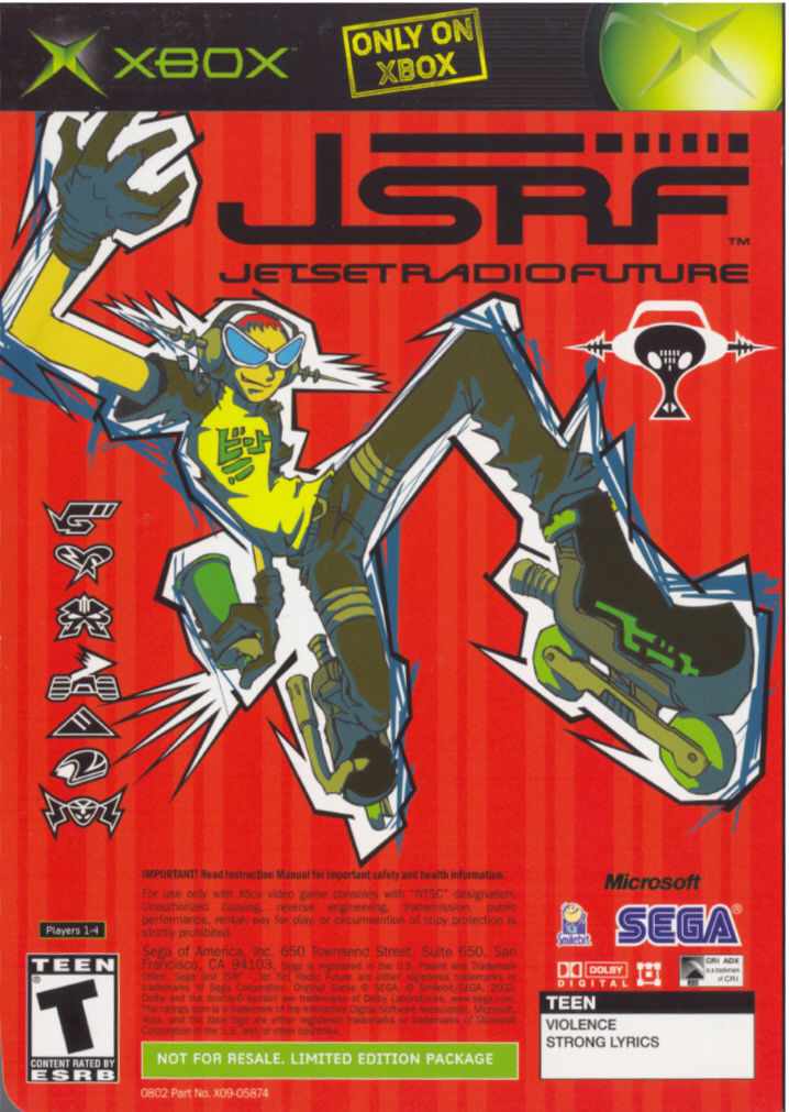 Sega GT 2002 & JSRF - Xbox Game