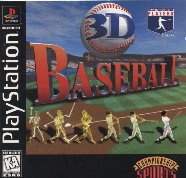 3D Baseball - PS1 Game