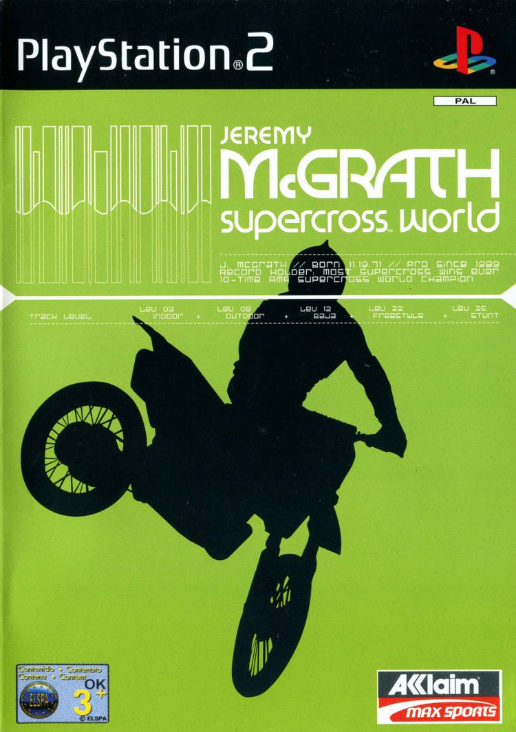 Jeremy McGrath Supercross World - PS2 Game