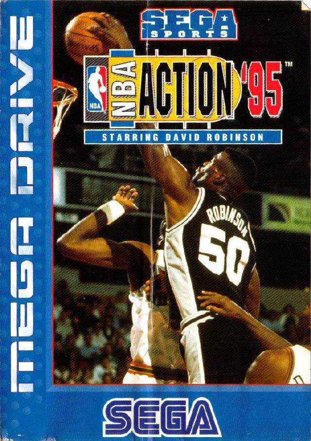 NBA Action '95 starring David Robinson - Sega Genesis Game