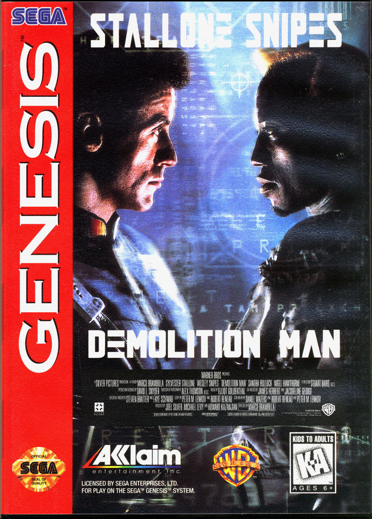 Demolition Man - Sega Genesis Game